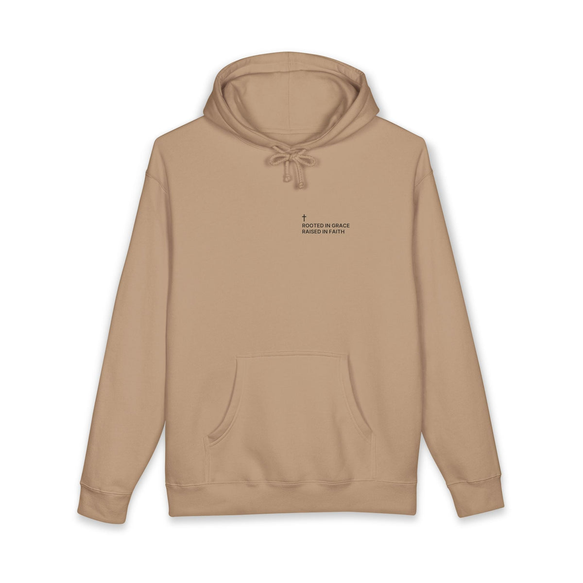 Rooted in Grace. Raised in Faith. — Cross Edition Hoodie