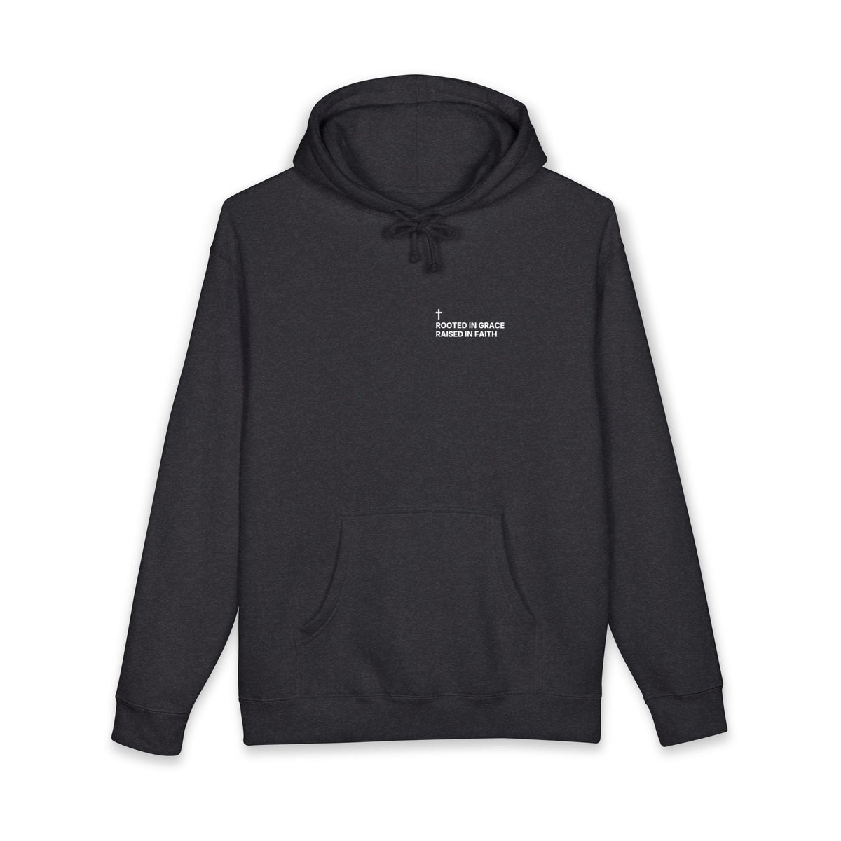 Rooted in Grace. Raised in Faith. — Cross Edition Hoodie
