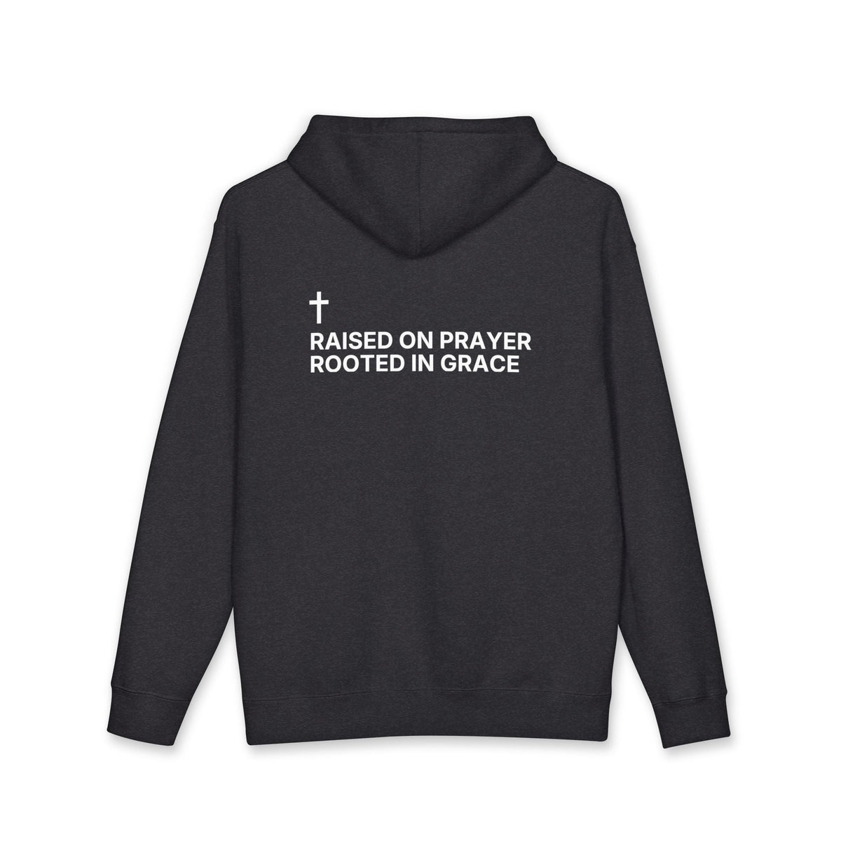 Raised on Prayer. Rooted in Grace. — Cross Edition Hoodie