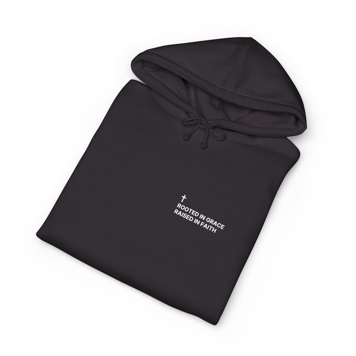Rooted in Grace. Raised in Faith. — Cross Edition Hoodie