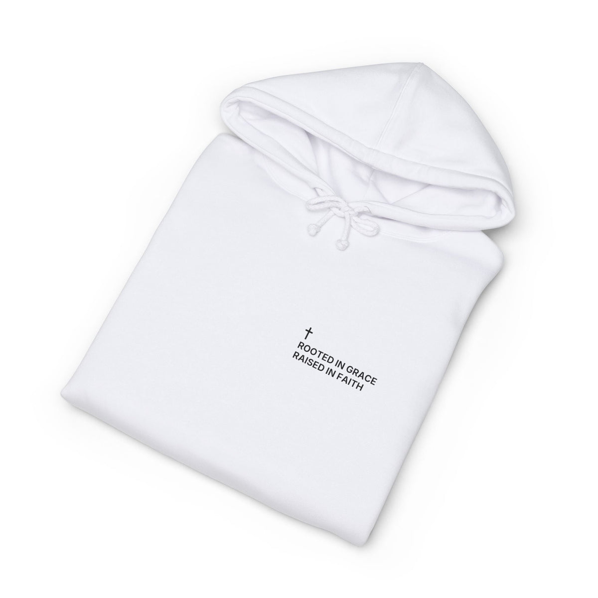 Rooted in Grace. Raised in Faith. — Cross Edition Hoodie