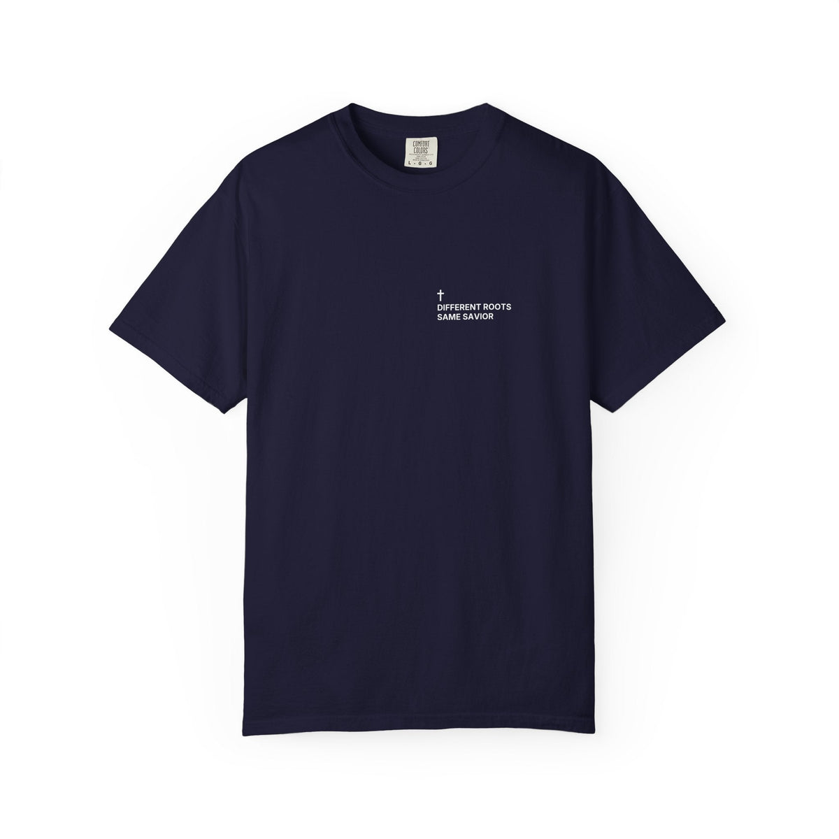 Different Roots. Same Savior. — Cross Edition T-Shirt