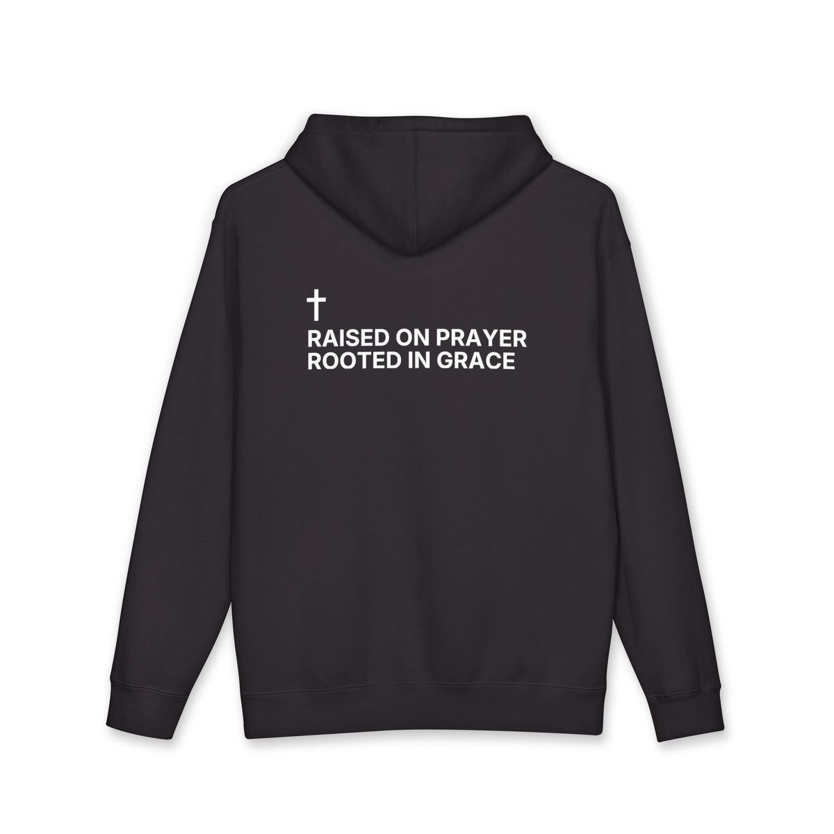 Raised on Prayer. Rooted in Grace. — Cross Edition Hoodie