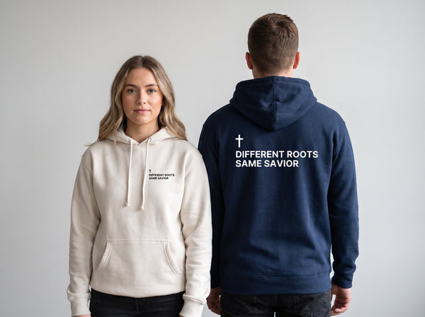 Different Roots. Same Savior. — Cross Edition Hoodie