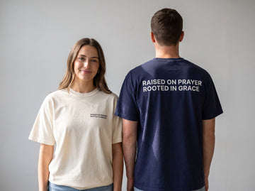 Raised on Prayer. Rooted in Grace. T-Shirt