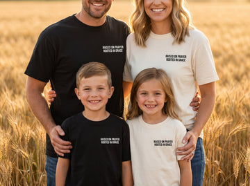 Raised on Prayer. Rooted in Grace. T-Shirt